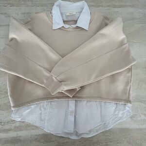 Anthropologie sweater blouse